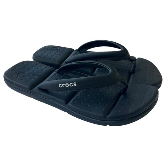 Crocs Sandals Womens 7 Captiva Cushioned Flip Flops Lightweight Casual Comfort - Picture 1 of 9